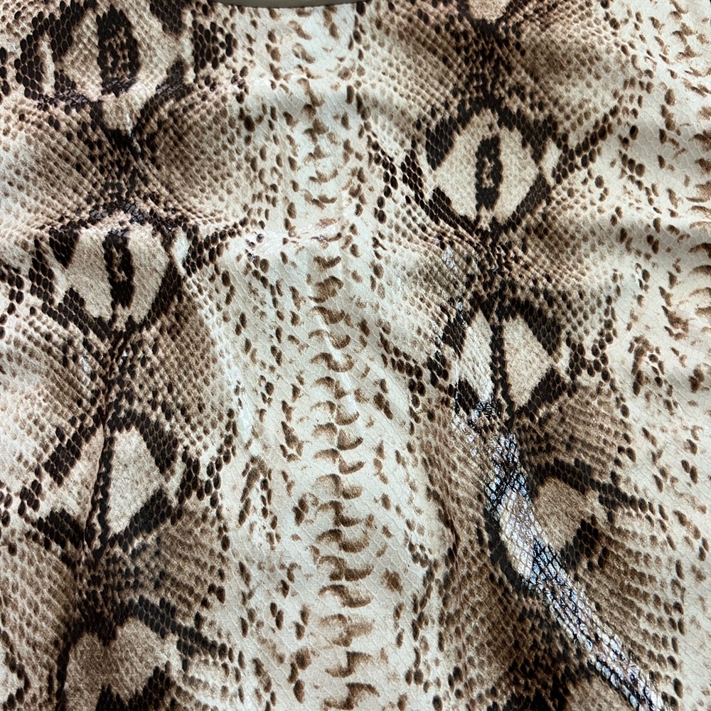Michael Kors Brown Snake Print Blouse - Picture 2 of 10